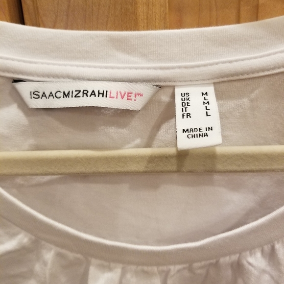 Isaac Mizrahi Elbow Sleeve Knit-to-Woven Tunic M - Picture 2 of 7